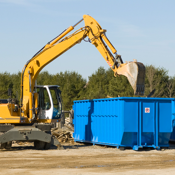 how does a residential dumpster rental service work in Harmon